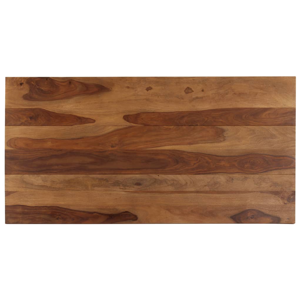 Chunky Cubic Dining Table Solid Sheesham Wood 175x90x77 cm