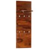 Coat Rack Solid Sheesham Wood 118x40 cm