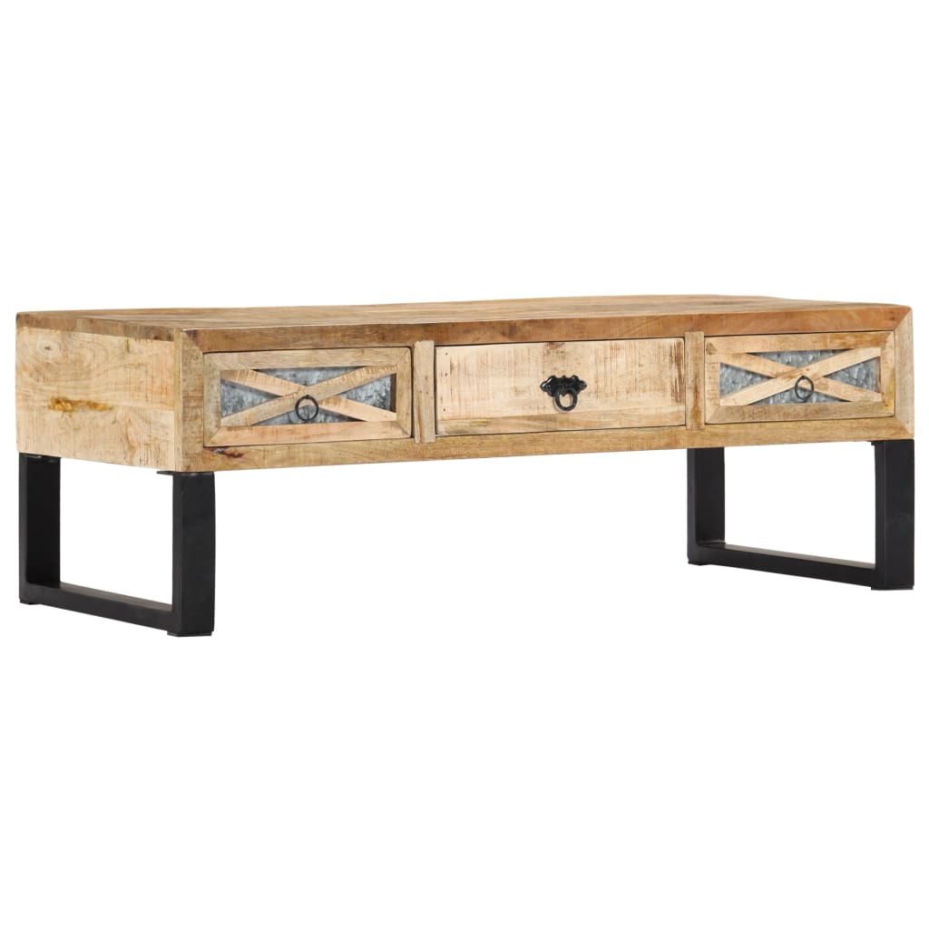 Coffee Table 110x50x38 cm Solid Mango Wood