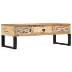 Coffee Table 110x50x38 cm Solid Mango Wood 1
