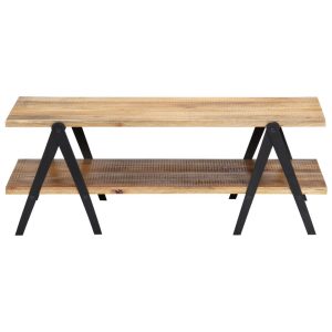 Coffee Table 115X60X40 Cm Solid Mango Wood