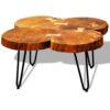 Coffee Table 35 cm 4 Trunks Solid Sheesham Wood