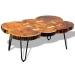Coffee Table 35 cm 6 Trunks Solid Sheesham Wood 6