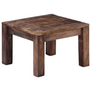 Side Table Rough Sawn Mango Wood 50x50cm