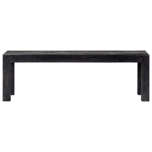Coffee Table Black 110x50x35 cm Mango Wood