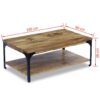 Coffee Table Mango Wood 100x60x38 cm