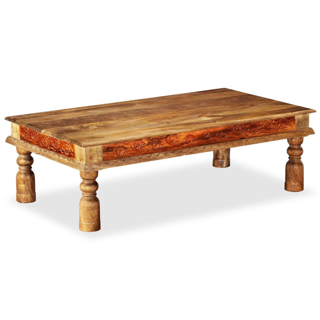 Coffee Table Solid Mango Sheesham Wood 110x60x38 cm