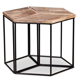 Coffee Table Solid Mango Wood 48x48x40 cm