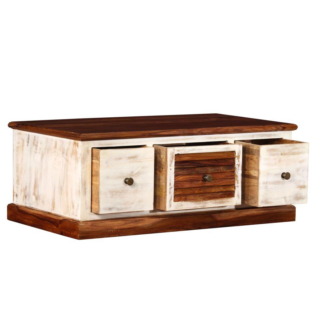Coffee Table Solid Sheesham Mango Wood 90x50x35 cm