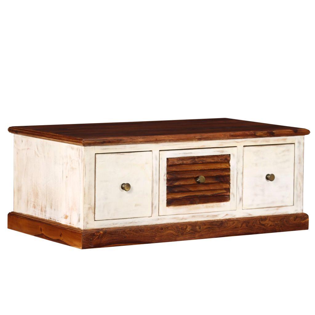 Coffee Table Solid Sheesham Mango Wood 90x50x35 cm