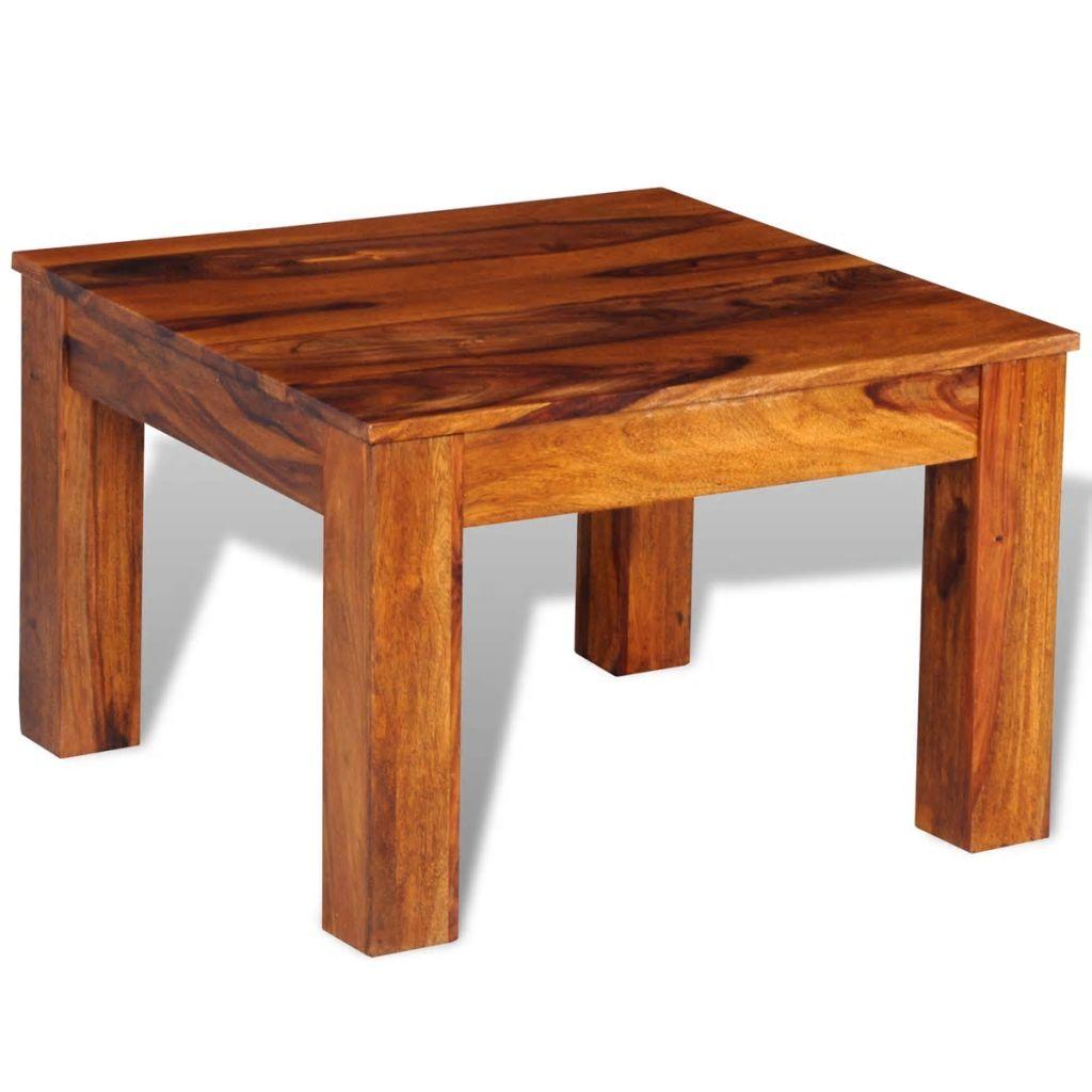 Coffee Table Solid Sheesham Wood 60x60x40 cm