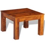 Coffee Table Solid Sheesham Wood 60x60x40 cm 3
