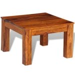 Coffee Table Solid Sheesham Wood 60x60x40 cm 4