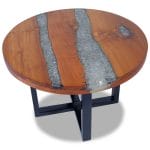 Coffee Table Teak Resin 60 cm 1