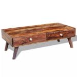 Coffee Table with 4 Drawers 35 cm Solid Sheesham Wood 3