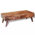 Coffee Table with 4 Drawers 35 cm Solid Sheesham Wood 4