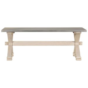 Coffee Table with Zinc Top 110x60x40 cm Solid Mango Wood