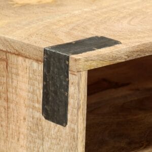 Console Table 115x30x76 cm Solid Rough Mango Wood