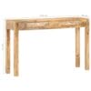 Console Table 120x30x75 cm Solid Mango Wood