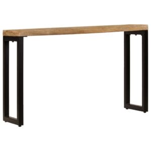 Console Table 120x35x76 cm Solid Mango Wood and Steel