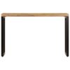 Console Table 120x35x76 cm Solid Mango Wood and Steel