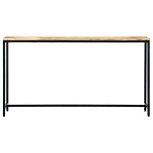Console Table 140x35x76 cm Solid Rough Mango Wood