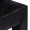 Console Table Black 118x30x76 cm Solid Mango Wood