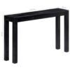 Console Table Black 118x30x76 cm Solid Mango Wood