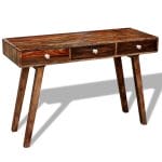 Console Table with 3 Drawers 76 cm Solid Sheesham Wood 2
