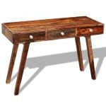 Console Table with 3 Drawers 76 cm Solid Sheesham Wood 3