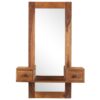 Cosmetic Mirror with 2 Drawers Solid Sheesham Wood