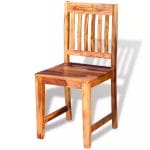 Dining Chairs 2 pcs Solid Sheesham Wood 3