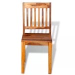 Dining Chairs 2 pcs Solid Sheesham Wood 7