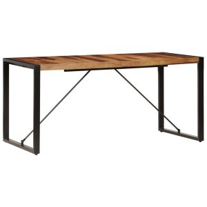 Dining Table 160x80x75 cm Solid Sheesham Wood