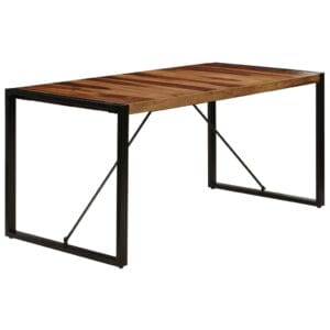 Dining Table 160x80x75 cm Solid Sheesham Wood
