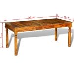 Dining Table 180x85x76 cm Solid Sheesham Wood 6