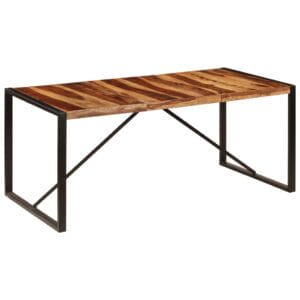 Dining Table 180x90x75 cm Solid Sheesham Wood