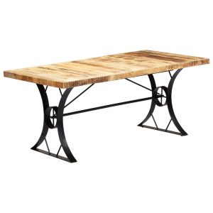 Industrial Steel Frame Dining Table 180x90x76cm