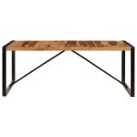 Dining Table 200x100x75 cm Solid Sheesham Wood 2