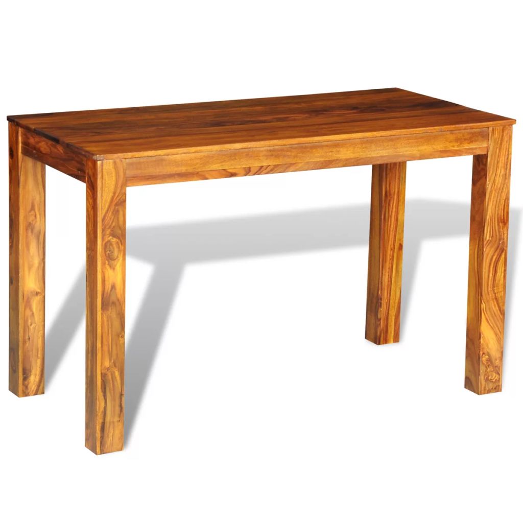 Dining Table Solid Sheesham Wood 120x60x76 cm