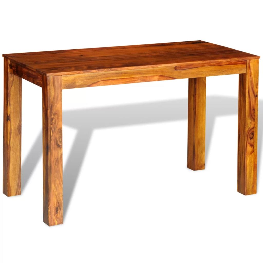 Dining Table Solid Sheesham Wood 120x60x76 cm