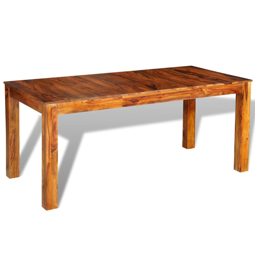 Dining Table Solid Sheesham Wood 180x85x76 cm