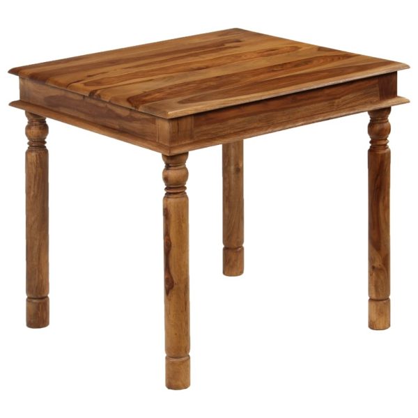 Dining Table Solid Sheesham Wood 80x80x77 cm