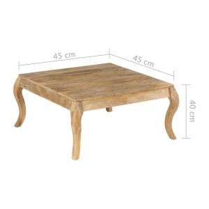 End Table 45x45x40 cm Solid Mango Wood