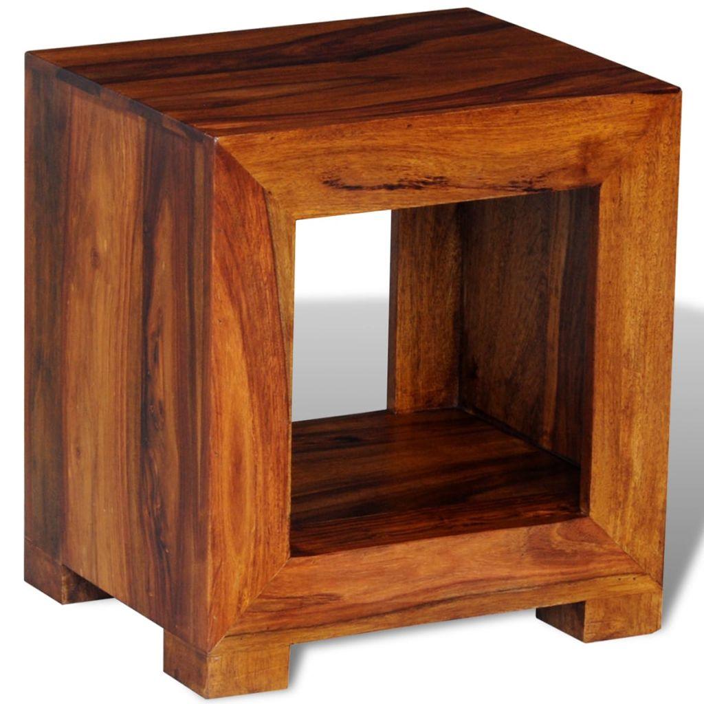 End Table Solid Sheesham Wood 37x29x40 cm