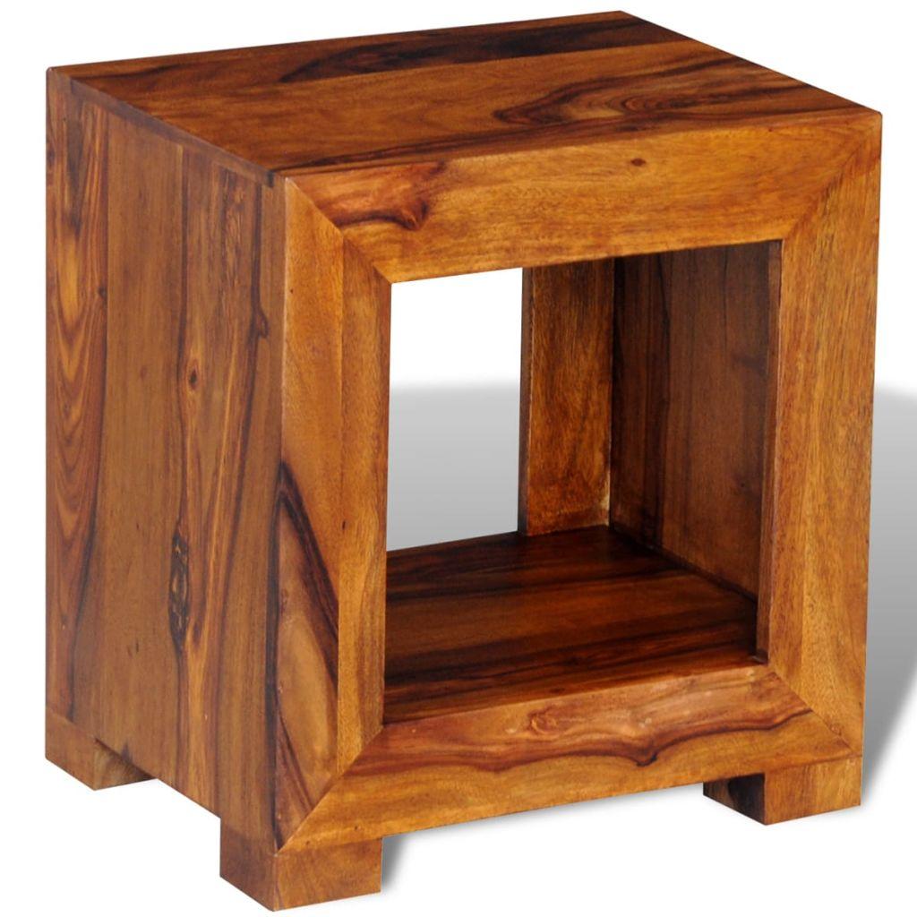 End Table Solid Sheesham Wood 37x29x40 cm