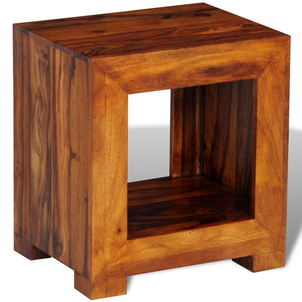 End Table Solid Sheesham Wood 37x29x40 cm