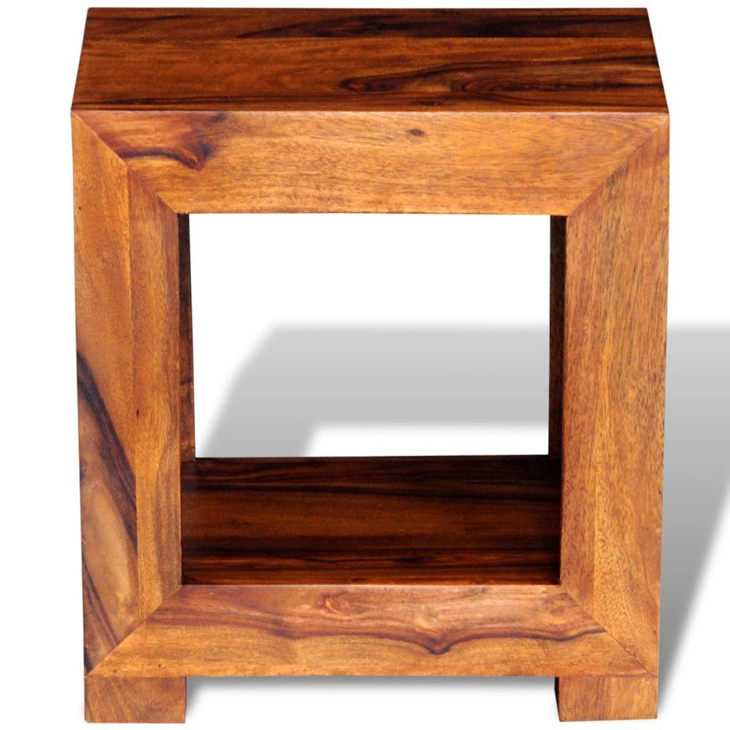 End Table Solid Sheesham Wood 37x29x40 cm