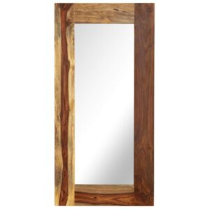 Mirror Solid Sheesham Wood 50x110 cm
