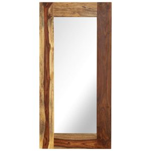 Mirror Solid Sheesham Wood 50x110 cm